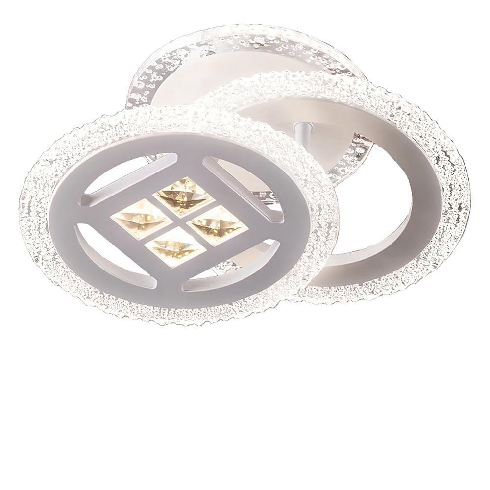 Люстра потолочная светодиодная LED без пульта Light House SC-18240/2C WH 46W+12W 3000-6500K 290х200х120 мм Белый (77919) Люстра потолочная светодиодная LED без пульта Light House SC-18240/2C WH 46W+12W 3000-6500K 290х200х120 мм Белый (77919)