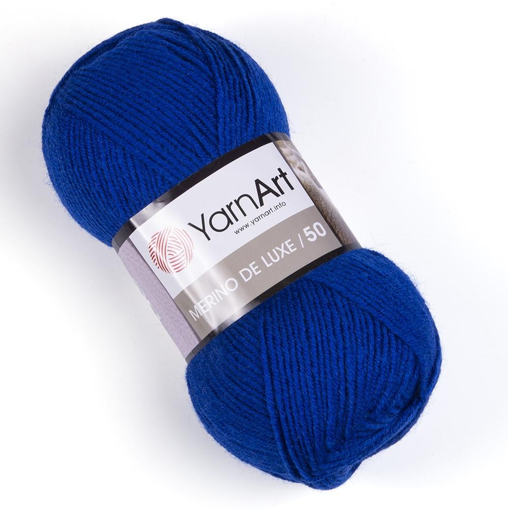 Пряжа YarnArt Merino De Luxe 152 Синій електрик (6041)