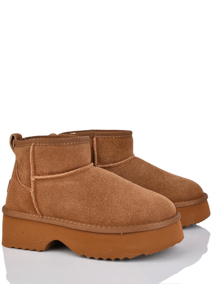 Замшевые угги на овчине ITTS AN821-45 р. 36 Коричневый