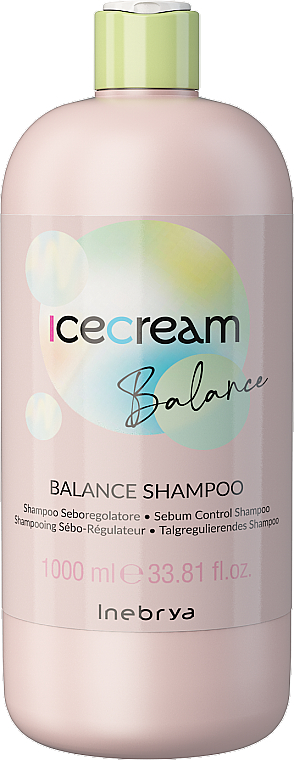 Шампунь для жирной кожи головы Inebrya Ice Cream Balance Shampoo Inebrya 1000 мл (944630702)