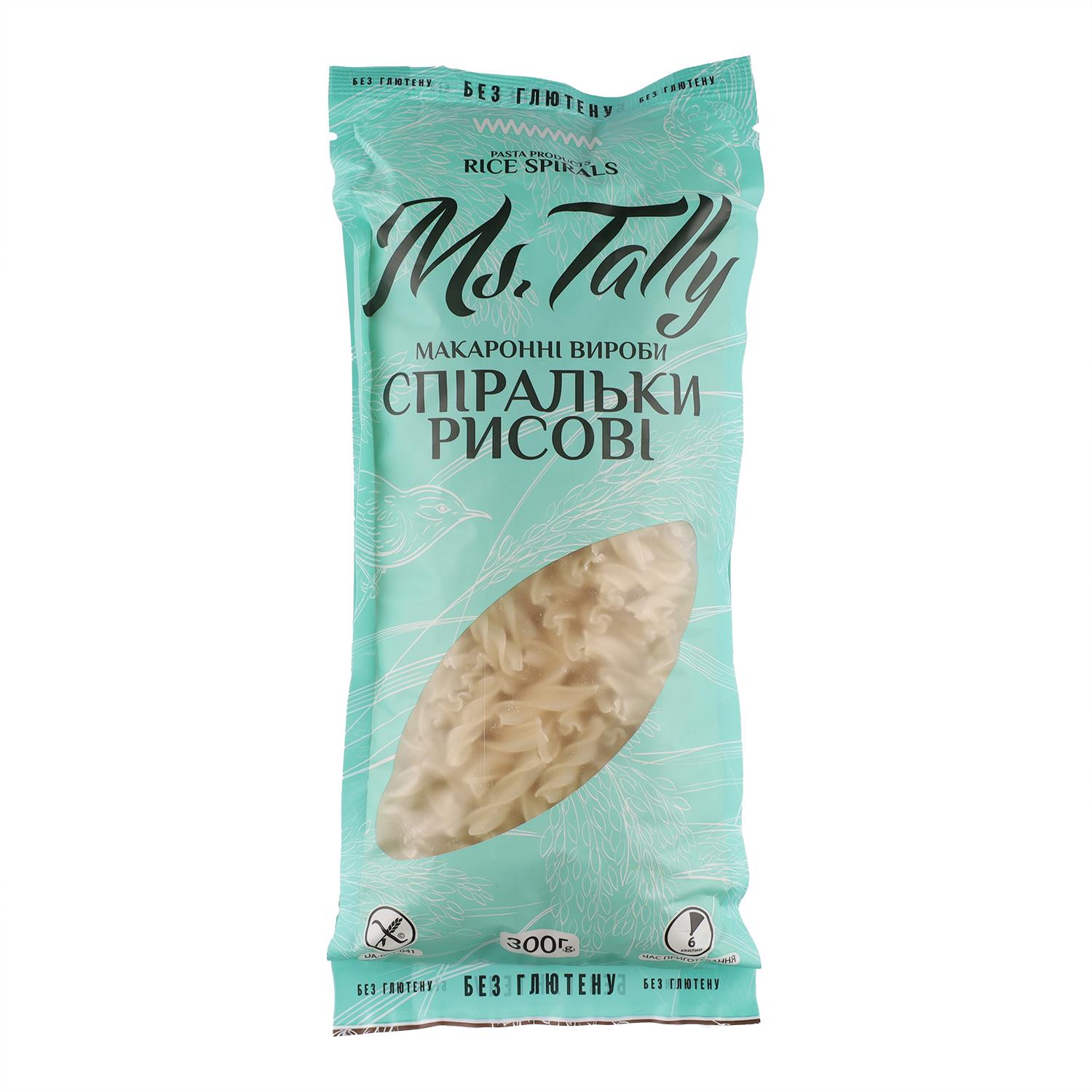 Спиральки рисовые Ms. Tally без глютена 300 г (29439194)