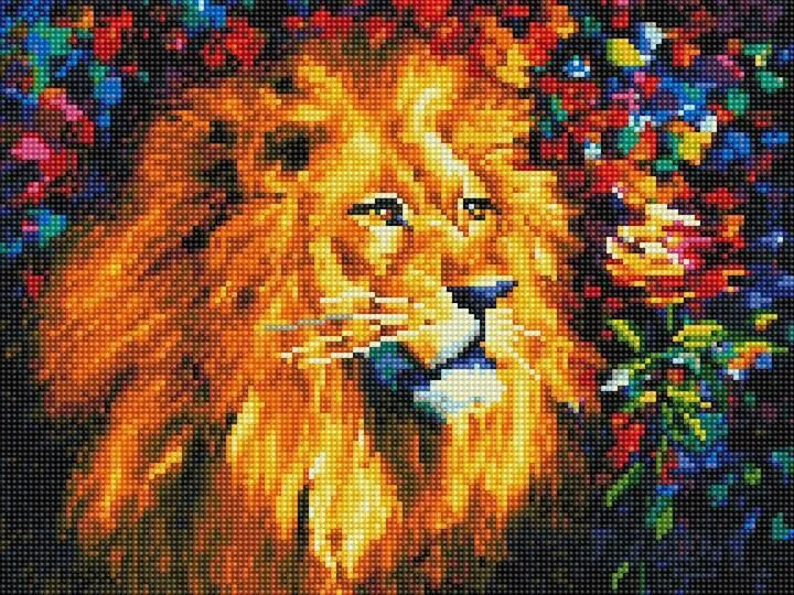 Алмазная мозаика Rainbow Art Лев 30x40 см (EJ1158)