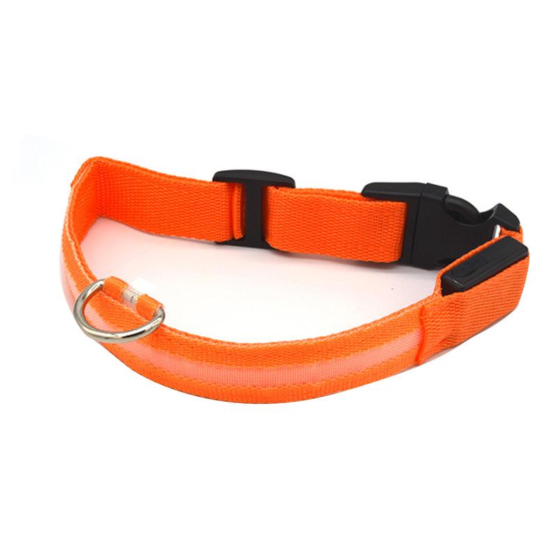 Ошейник светодиодный Lesko L Orange (2085743991) - фото 1 Ошейник светодиодный Lesko L Orange (2085743991) - фото 1