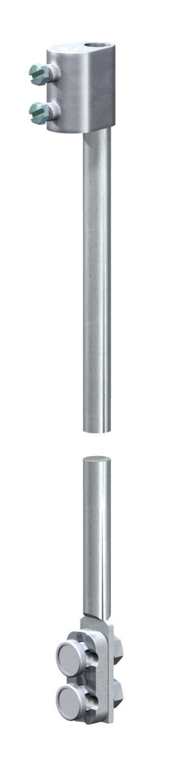 Стержень заземления OBO bettermann ø 16 мм 1,5 м горячеоцинкованная сталь с отделителем и соединителем (5430151) Стержень заземления OBO bettermann ø 16 мм 1,5 м горячеоцинкованная сталь с отделителем и соединителем (5430151)