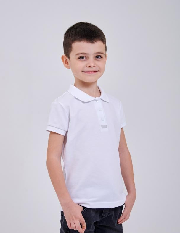 Поло для мальчика Smil Лакоста 140 см Белый (114011)