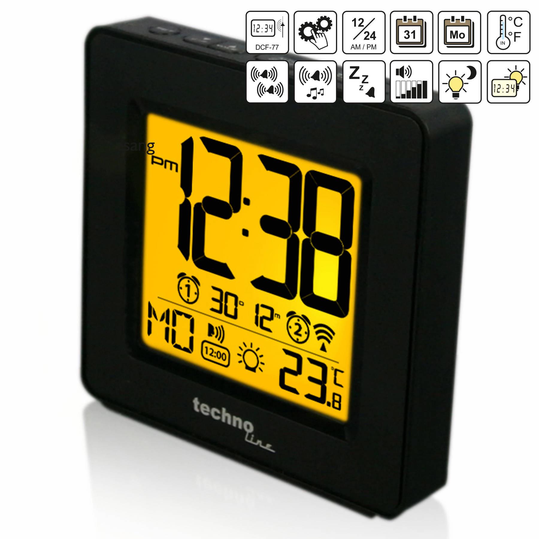 Годинник настільний Technoline WT330 Black (WT330) - фото 6 Годинник настільний Technoline WT330 Black (WT330) - фото 6