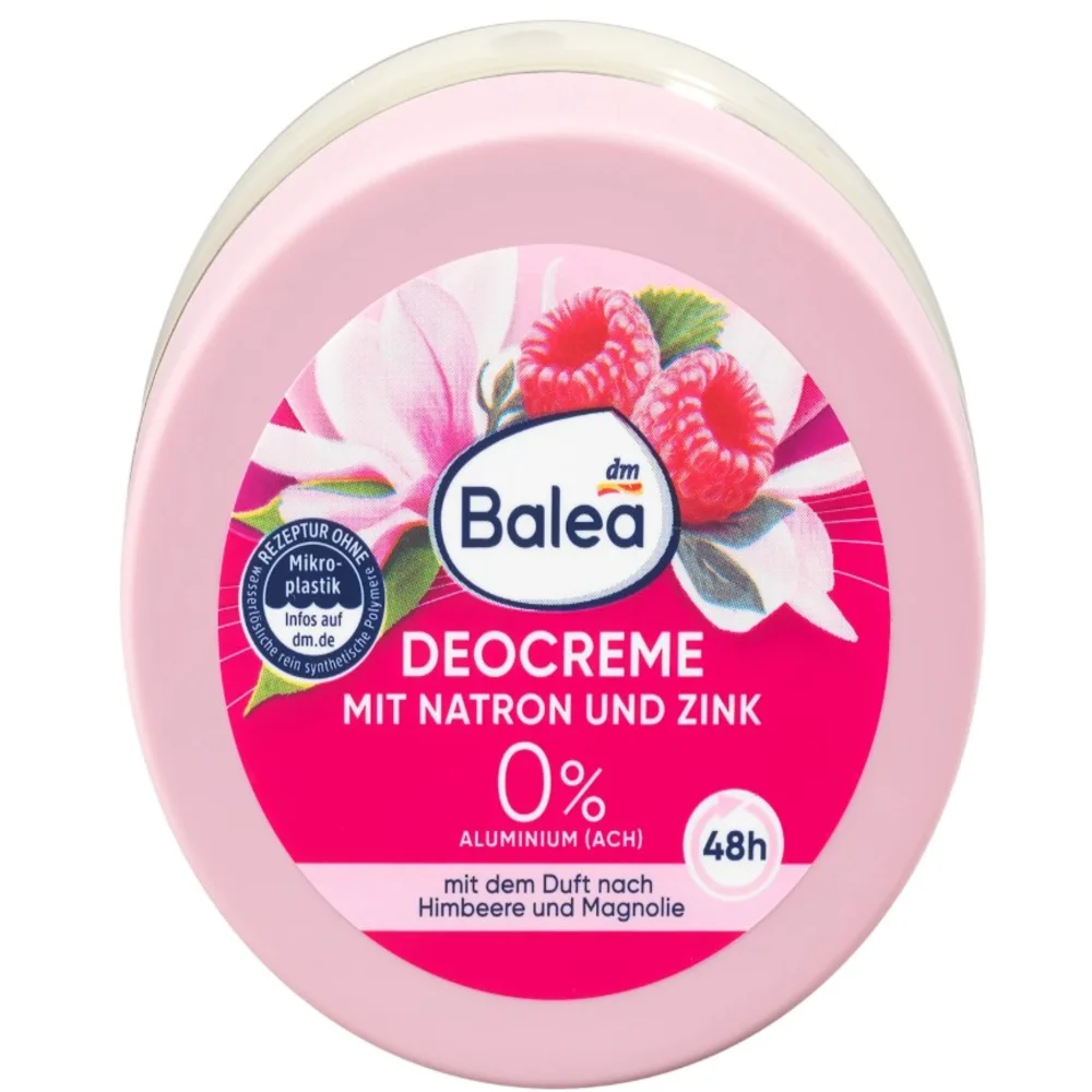 Крем-дезодорант Balea Deocreme mit Natron без алюминия с содой и цинком 50 мл