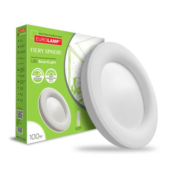 Світильник LED Eurolamp Fiery Sphere з пультом керування 100W 3000-6500K (36321730)
