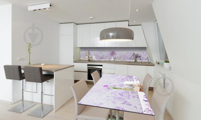 Наклейка виниловая на стол Zatarga «Фиолетовые цветы» 600х1200 мм Z180698st