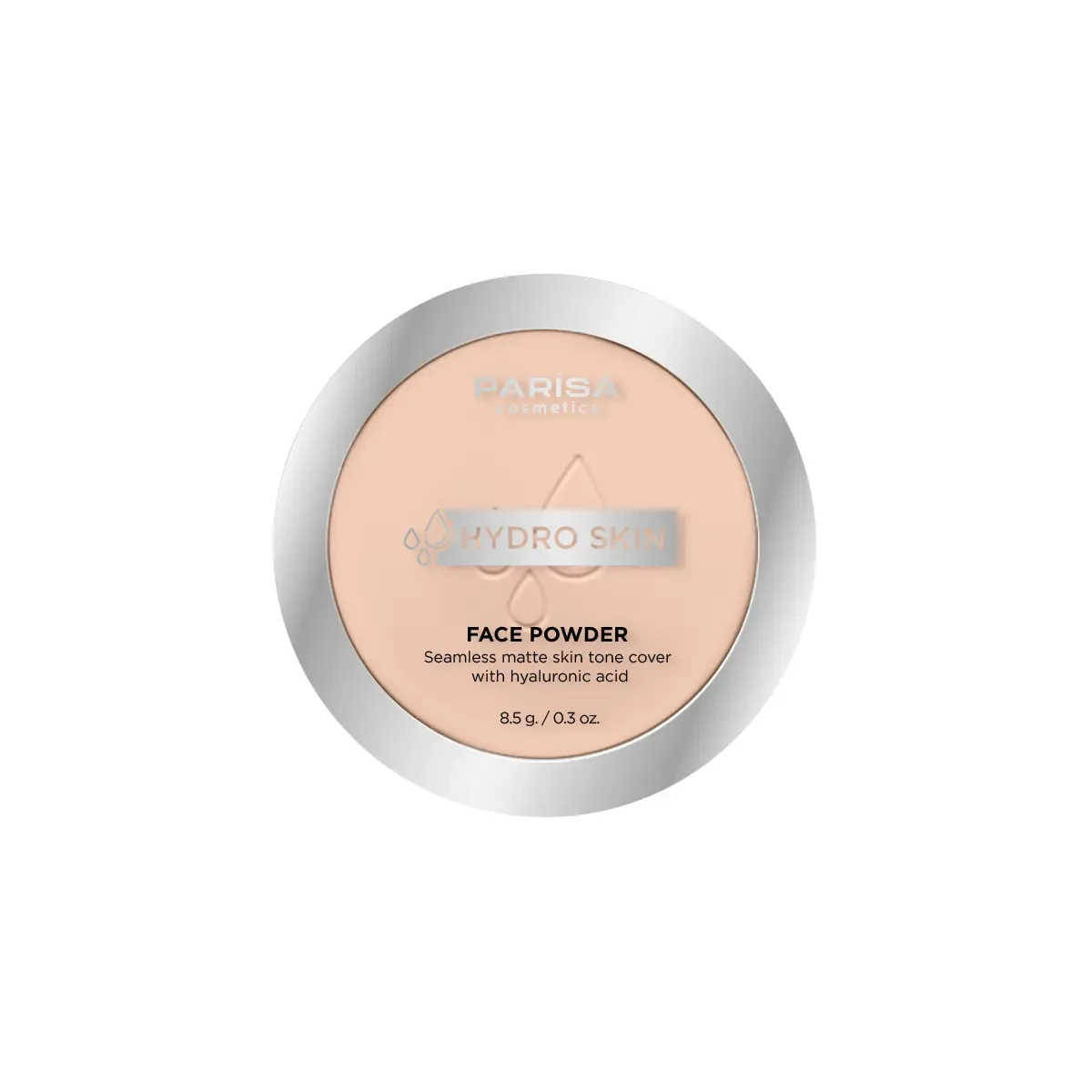 Пудра для обличчя PARISA COSMETICS Hydro Skin Face Powder з гіалуроновою кислотою PHP-04 тон 02 Light Ivory