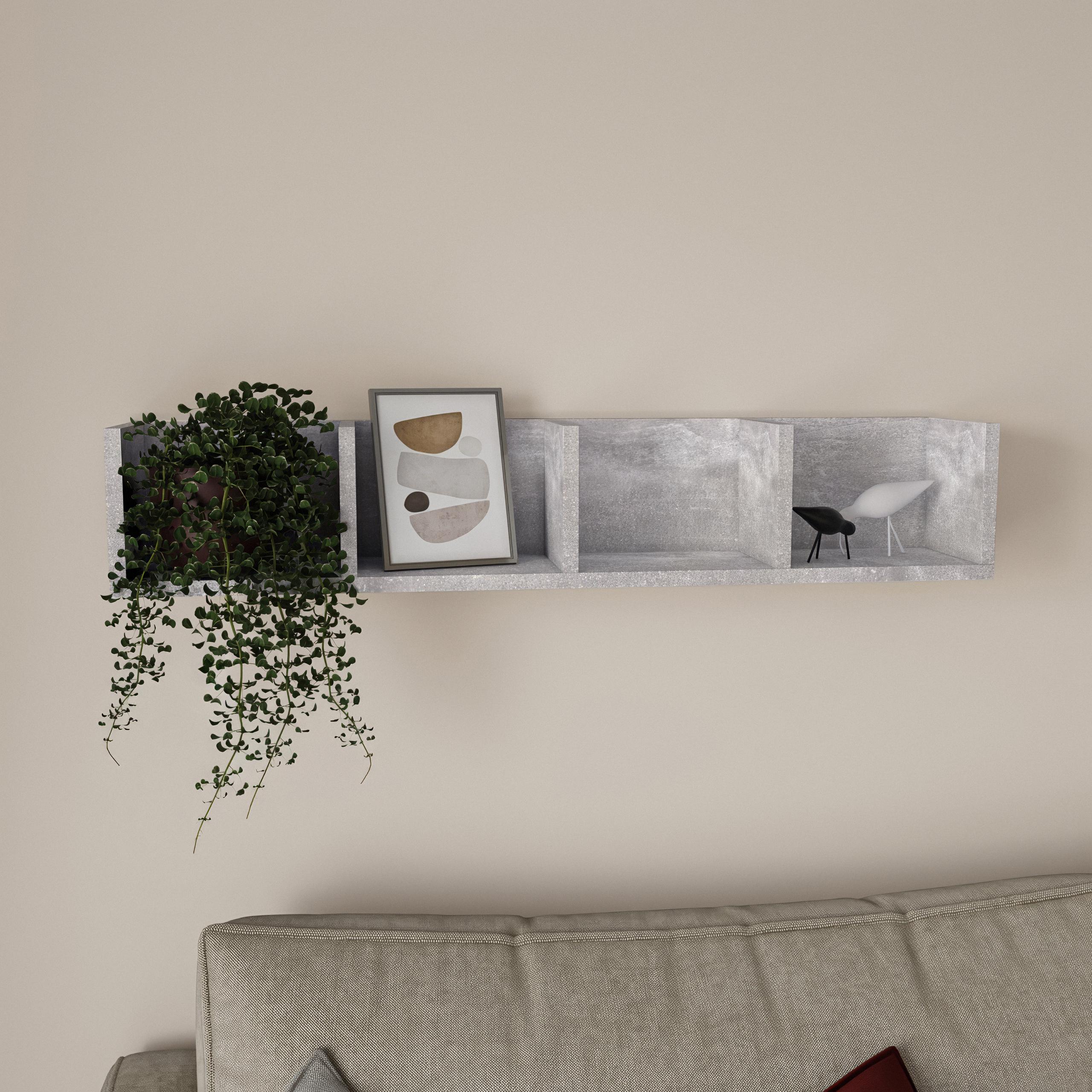 Полка настенная GT-31 920х170х170 мм Бетон