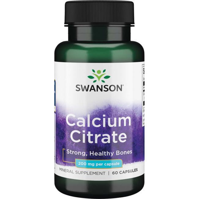 Кальций Цитрат Swanson Calcium Citrate 200 мг 60 капсул