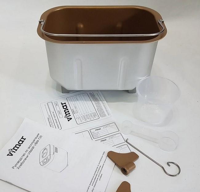 Хлібопічка VIMAR VBM 692 850 Вт 1500 г 15 програм 2 тістоміси (379799) - фото 5 Хлібопічка VIMAR VBM 692 850 Вт 1500 г 15 програм 2 тістоміси (379799) - фото 5