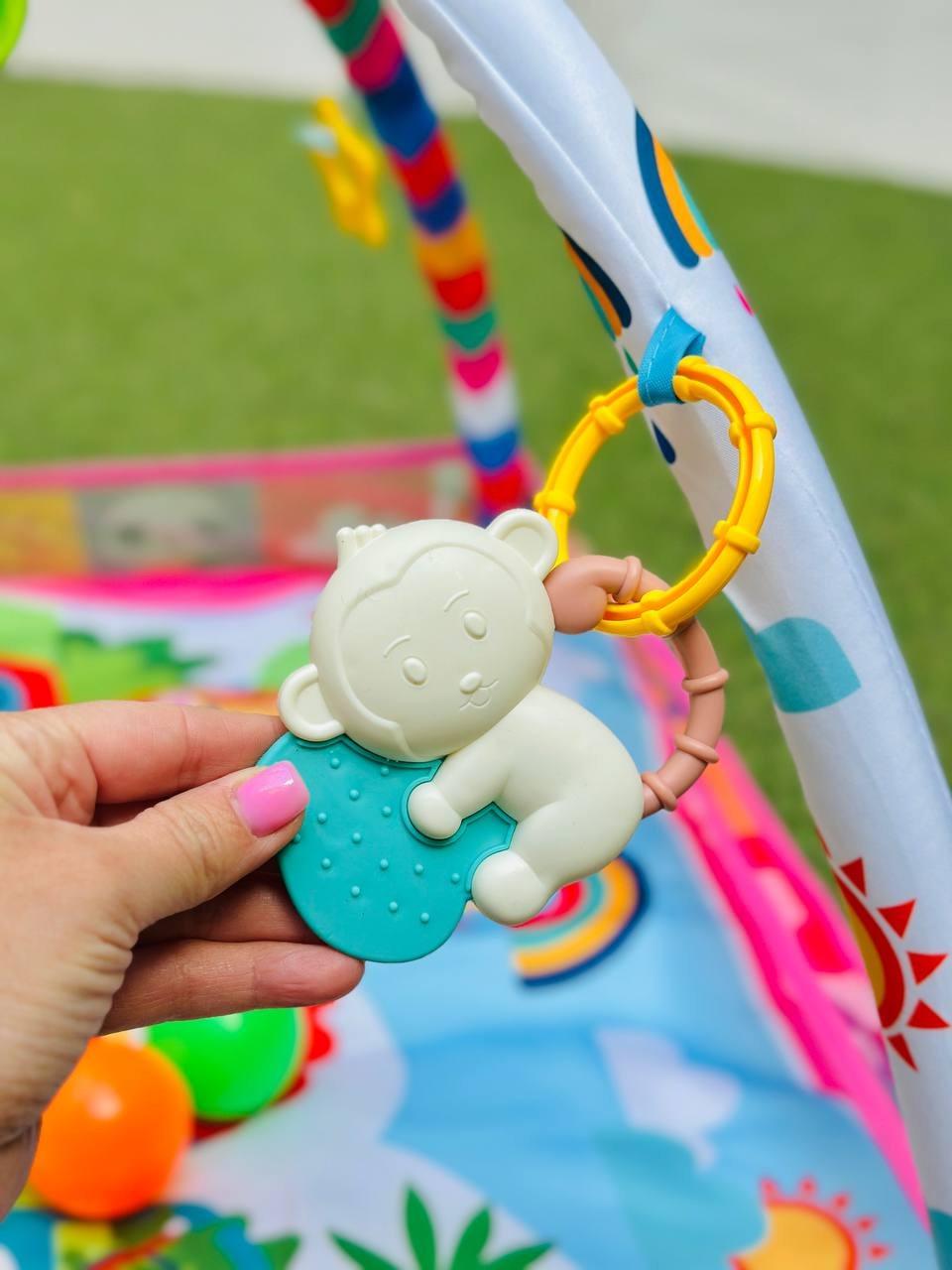 Развивающий коврик для младенца с дугами с погремушками (2654615769) - фото 4 Развивающий коврик для младенца с дугами с погремушками (2654615769) - фото 4
