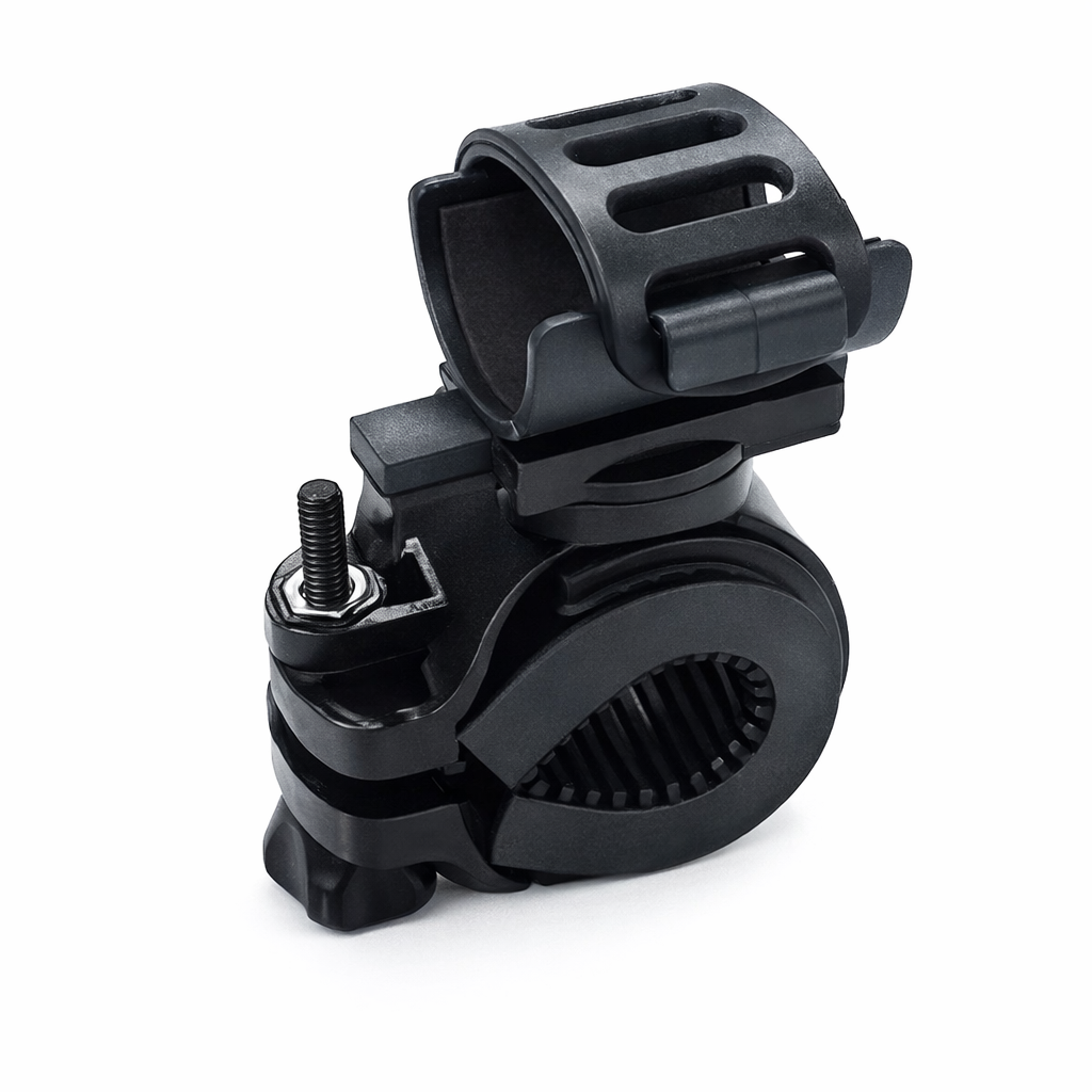 Крепление для фонаря 7068 на руль велосипеда поворотное Черный (31400262) Крепление для фонаря 7068 на руль велосипеда поворотное Черный (31400262)