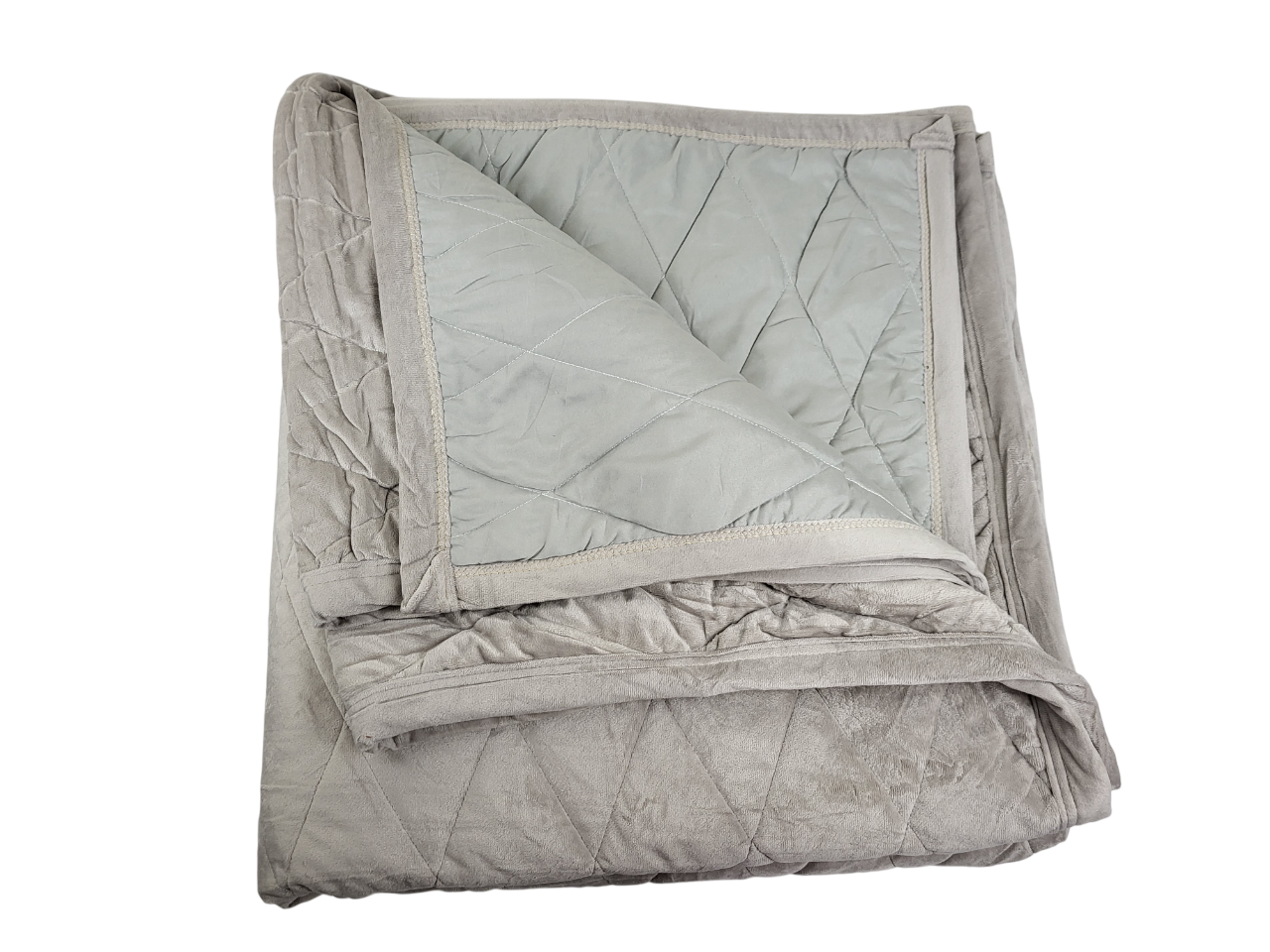 Плед-покрывало велюр евро 220х240 см Светло-серый (1657) - фото 3 Плед-покрывало велюр евро 220х240 см Светло-серый (1657) - фото 3