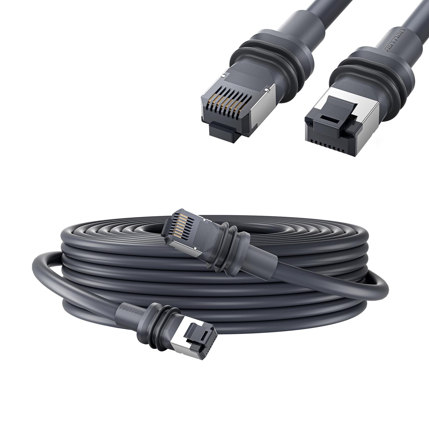 Мережевий кабель Ethernet Vention 20 м патч-корд для Starlink Standard Gen3 для даних і живлення антени до 1 Гбіт/с захист IP67 Cat5e Сірий (IACHQ) Мережевий кабель Ethernet Vention 20 м патч-корд для Starlink Standard Gen3 для даних і живлення антени до 1 Гбіт/с захист IP67 Cat5e Сірий (IACHQ)