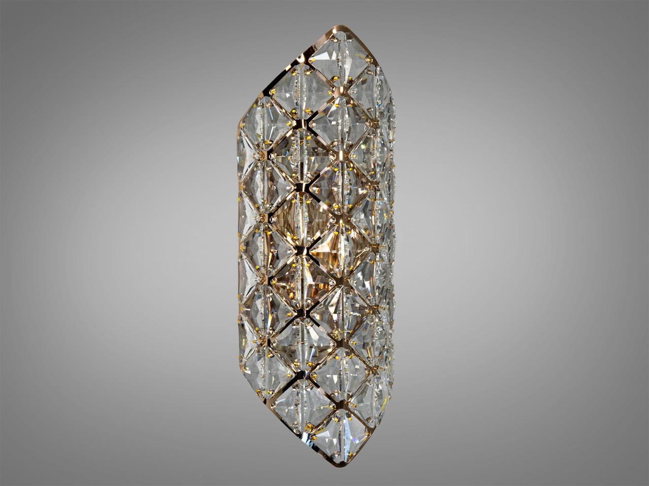 Бра Diasha 9130-B420GD с хрусталем для гостиной Золотой (2816779404) - фото 1