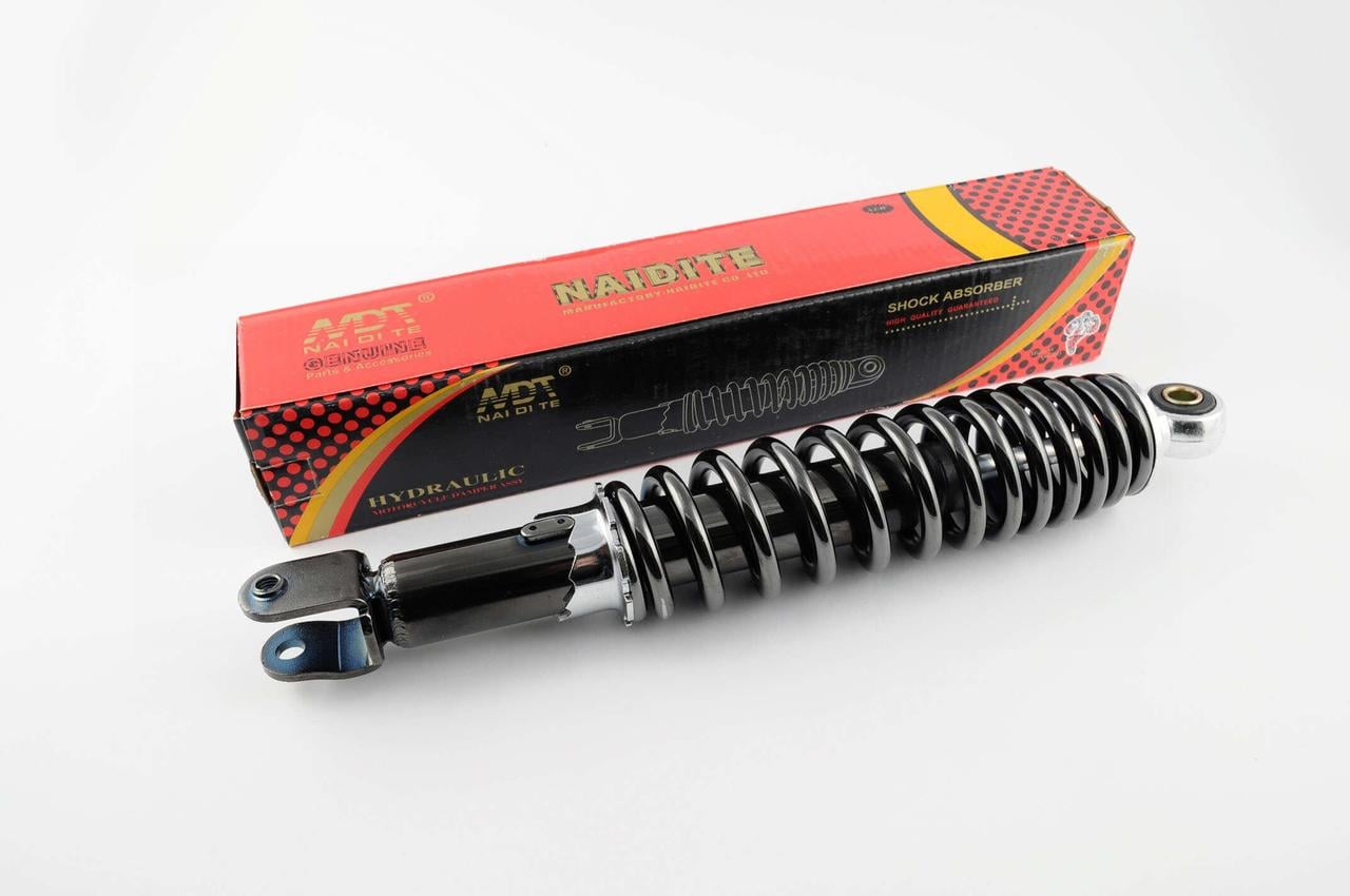 Амортизатор NDT GY6/DIO ZX/LEAD регулируемый 320 мм Дымчатый (2177140258) Амортизатор NDT GY6/DIO ZX/LEAD регулируемый 320 мм Дымчатый (2177140258)