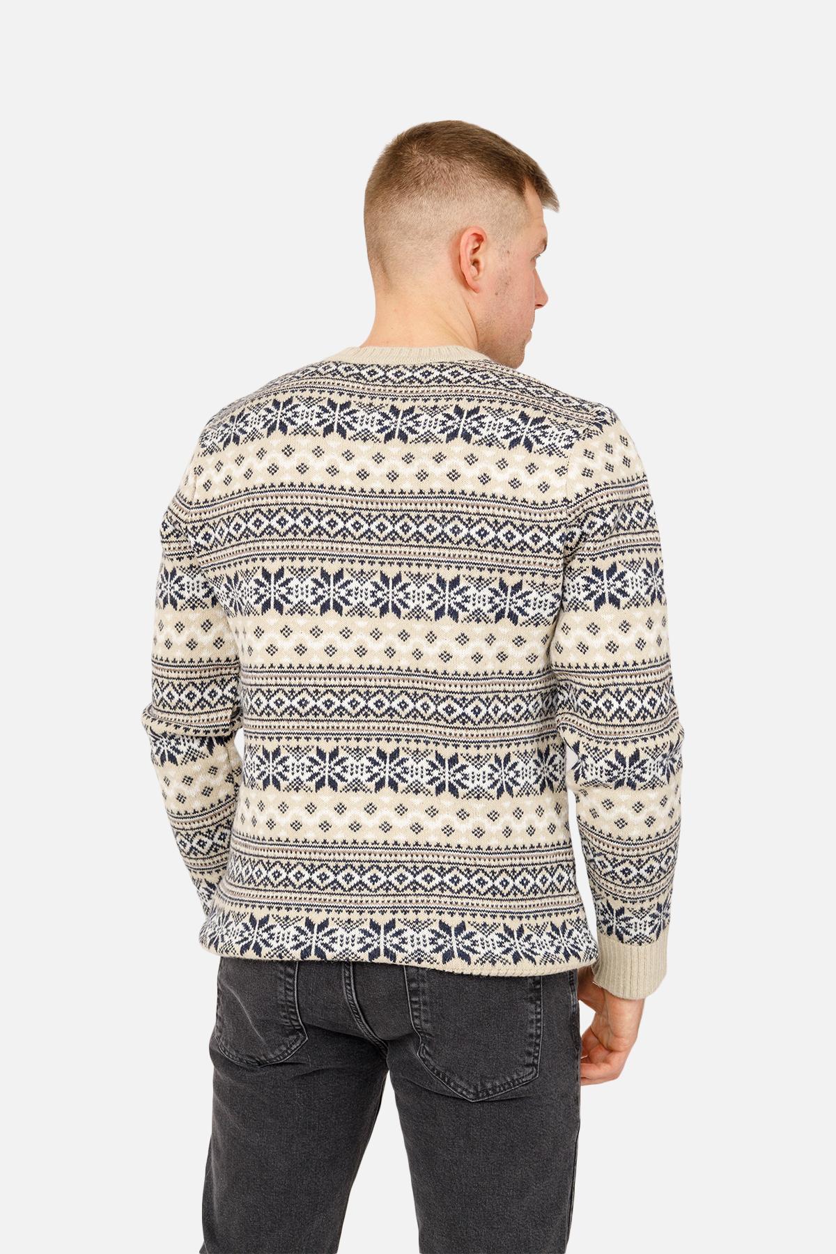 Джемпер чоловічий ЦБ-00263895 р. 50 Молочний (SKT001029858) - фото 3