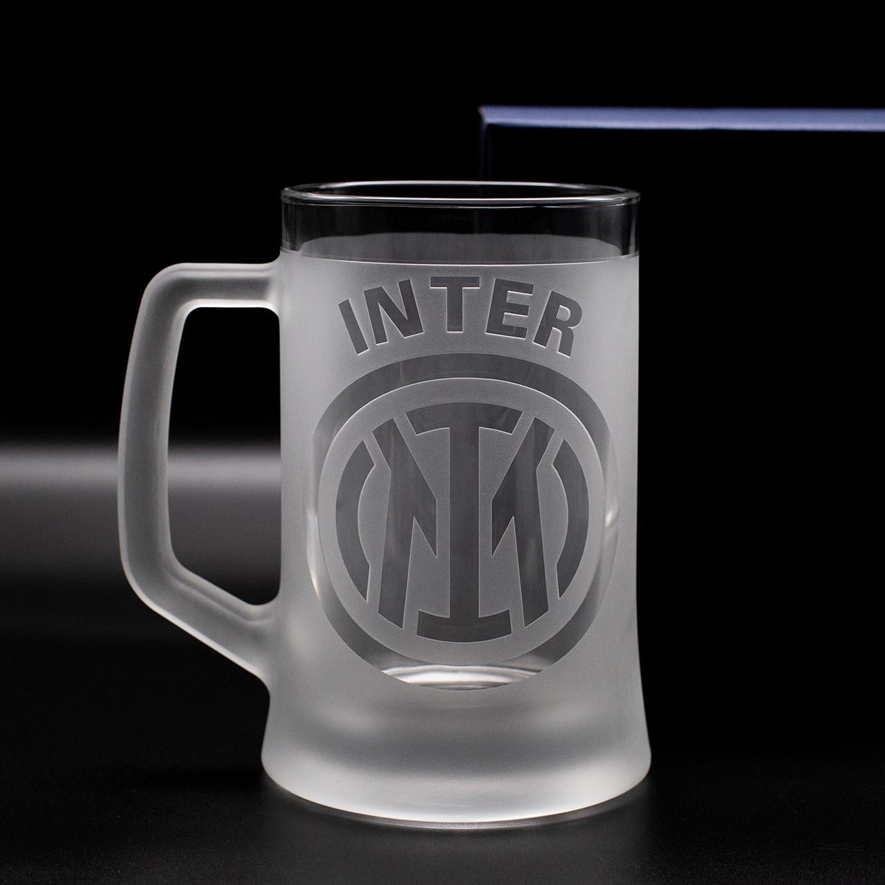 Подарочный бокал для пива с гравировкой ФК Интер 670 мл (1947209309)