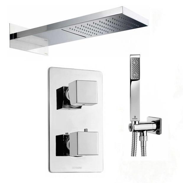 Душова система прихованого типу Bossini KIT MANHATTAN2 CUBE Хром (147416) Душова система прихованого типу Bossini KIT MANHATTAN2 CUBE Хром (147416)