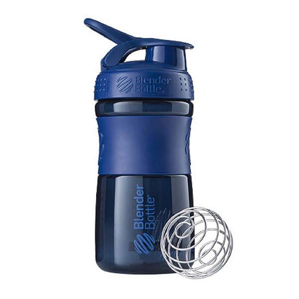 Шейкер спортивний Blender Bottle SportMixer 20 oz 590 ml Navy - фото 4