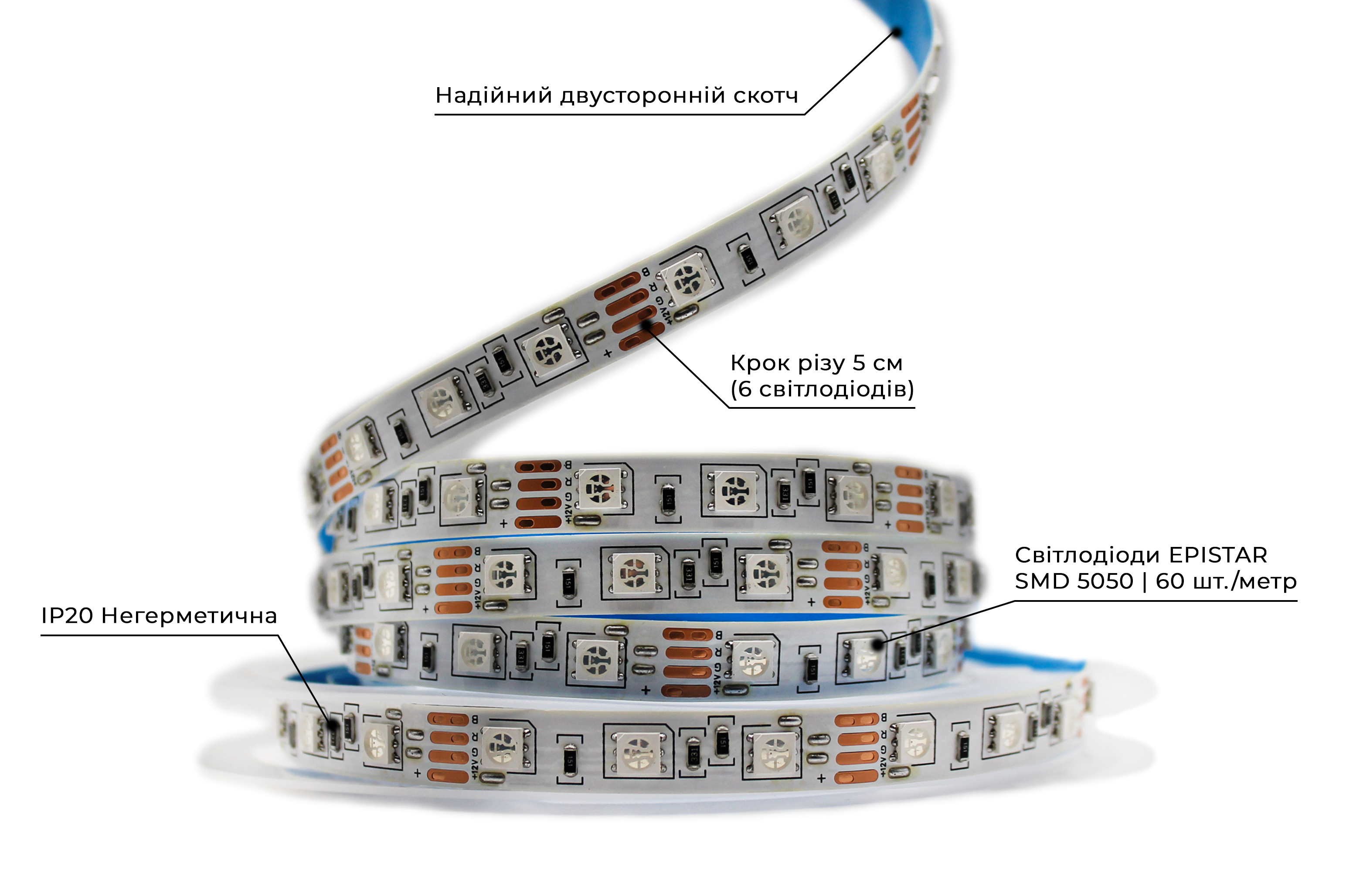 Светодиодная лента Prolum 5050/60 IP20 Series-S RGB 12V Разноцветный (28522791) - фото 2 Светодиодная лента Prolum 5050/60 IP20 Series-S RGB 12V Разноцветный (28522791) - фото 2