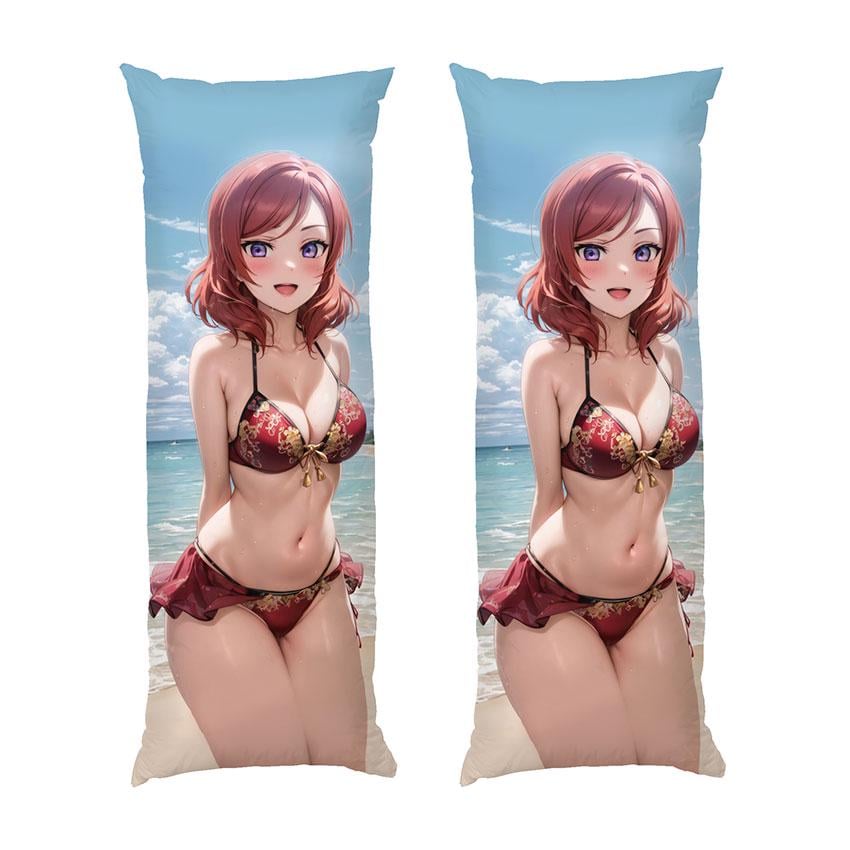 Подушка дакімакура Maki Nishikino Anime Love live габардин 120х40 см (112444-1)