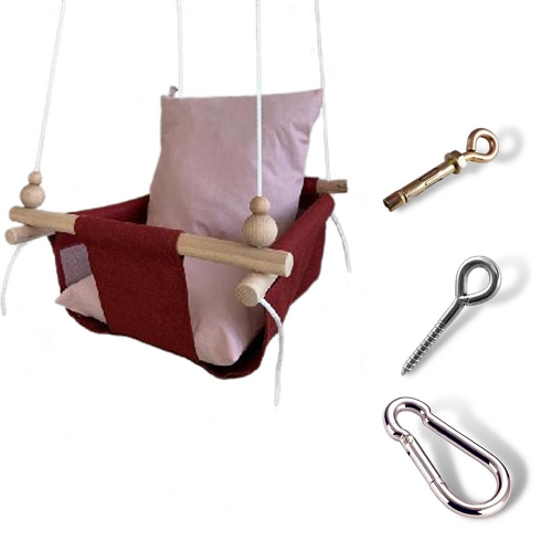 Дитяча гойдалка Infancy Бордовий/Рожевий (9882555)