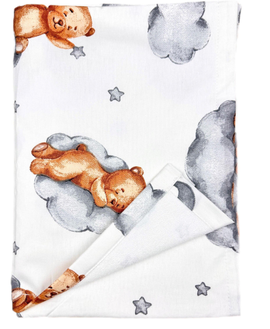 Пеленка многоразовая Мишка на облачках №16 непромокаемая (142373)