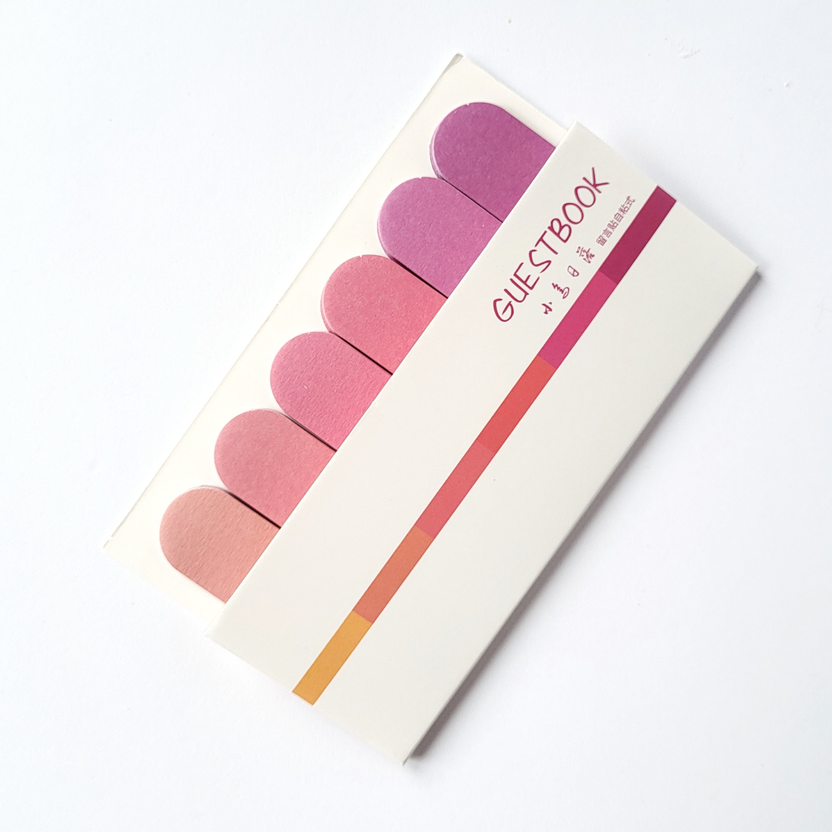 Набор стикеров заметок Guest Book Pastel colors 120 шт. Розовый (239)