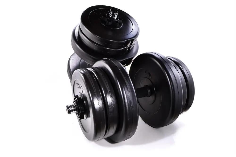 Комплект набірні гантелі/штанга Neo Sport з металевим грифом 42 кг - фото 4 Комплект набірні гантелі/штанга Neo Sport з металевим грифом 42 кг - фото 4