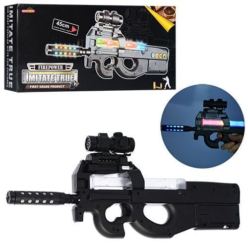Іграшкова зброя ZIPP Toys Автомат світло-звуковий FN P90 Чорний (816B) - фото 2