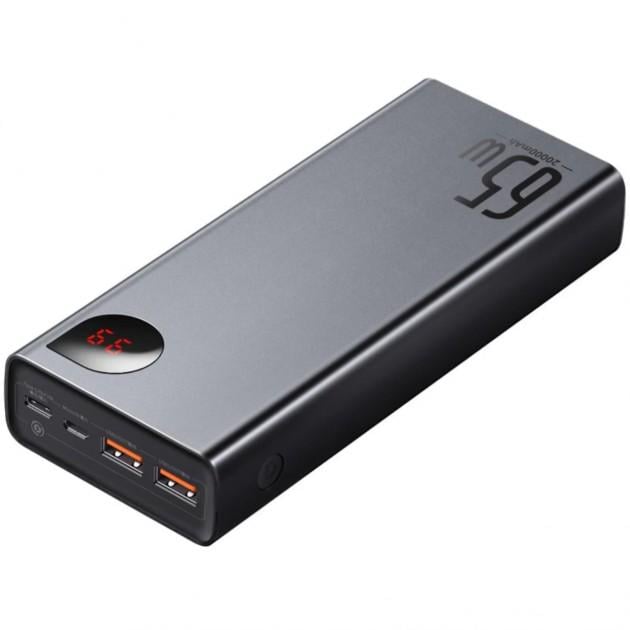 Повербанк Baseus Adaman Metal Digital Display 20000mAh 65W Black (PPIMDA-D01) - фото 5