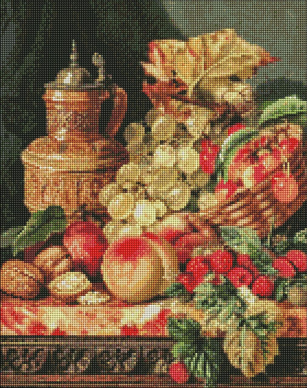 Набор алмазной мозаики Фруктовое разнообразие натюрморт Edward Ladell 40x50 см (AMO7250)
