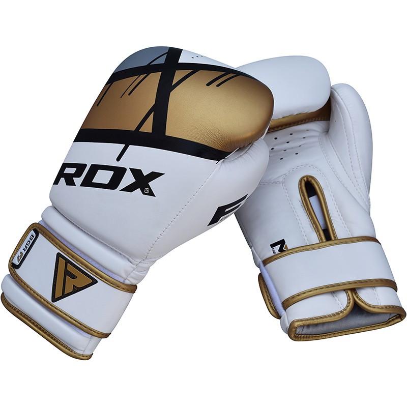 Рукавички боксерські RDX Rex Leather 12 oz. Gold (101222) - фото 3