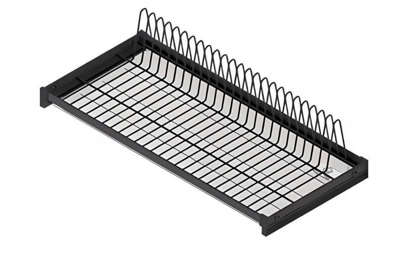 Сушарка для посуду Rejs однорівнева з рамою L 800 мм Чорний матовий (WE06.5327.01.061)