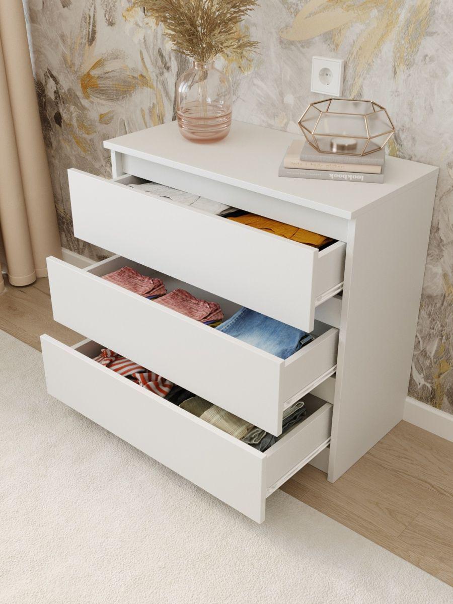 Комод Furnigrade КМ-1 700х350х680 Белый - фото 2