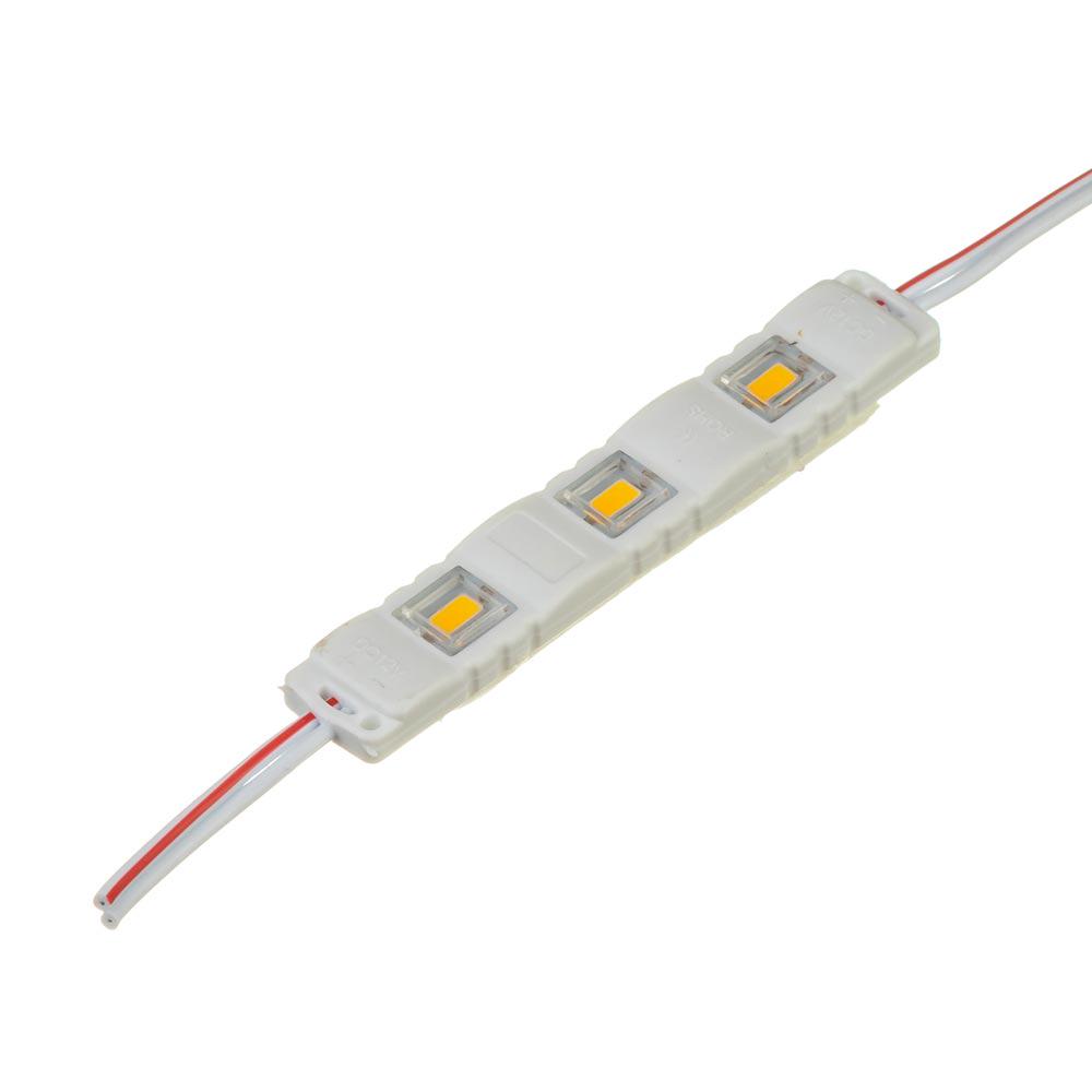 Модуль світлодіодний МТК SMD5730 3led 12 V 1 W IP65 Білий теплий