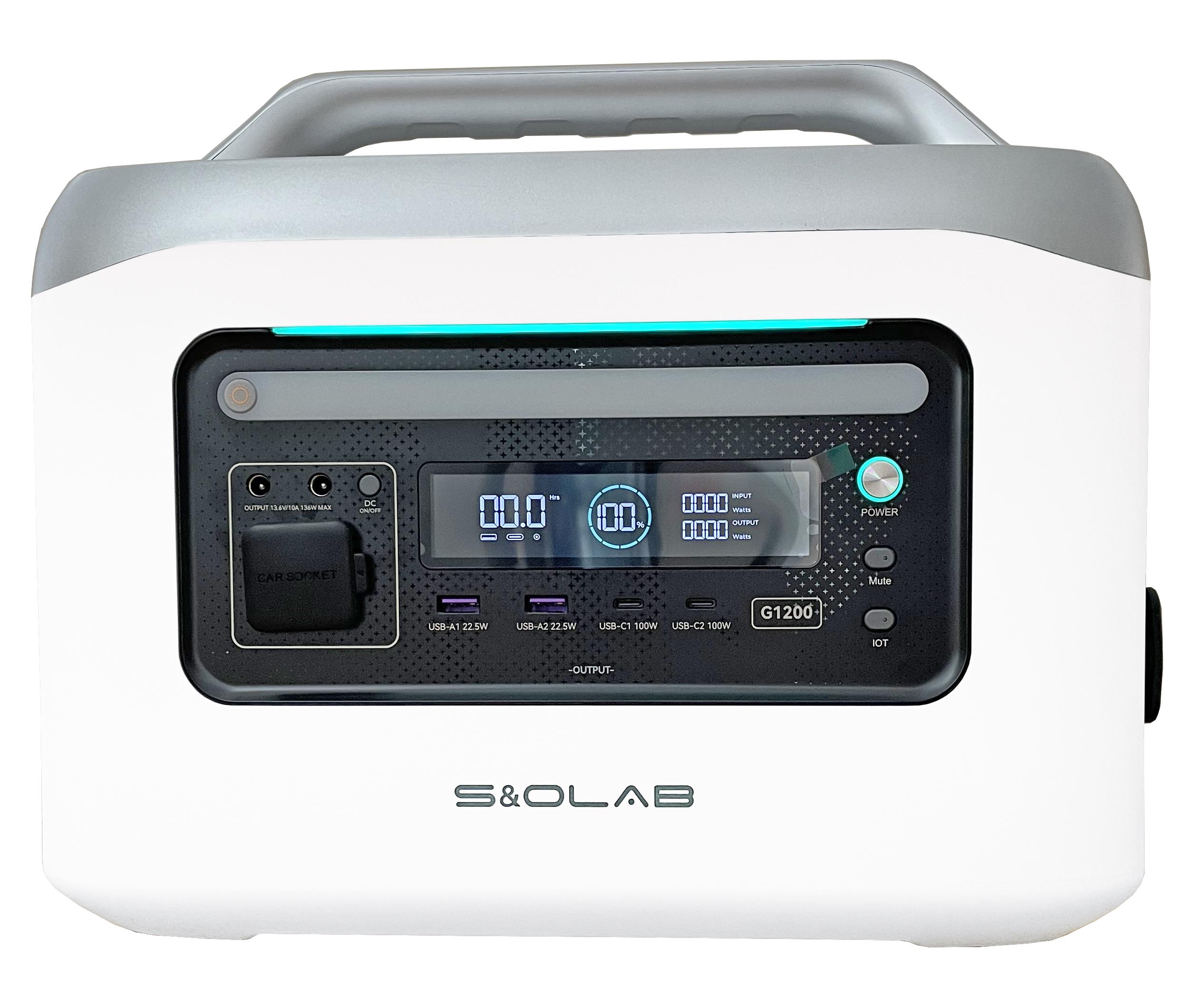 Зарядна станція S&O LAB G1200 BYD 1581 Вт 1024 Вт/год LiFePO4 з ДБЖ