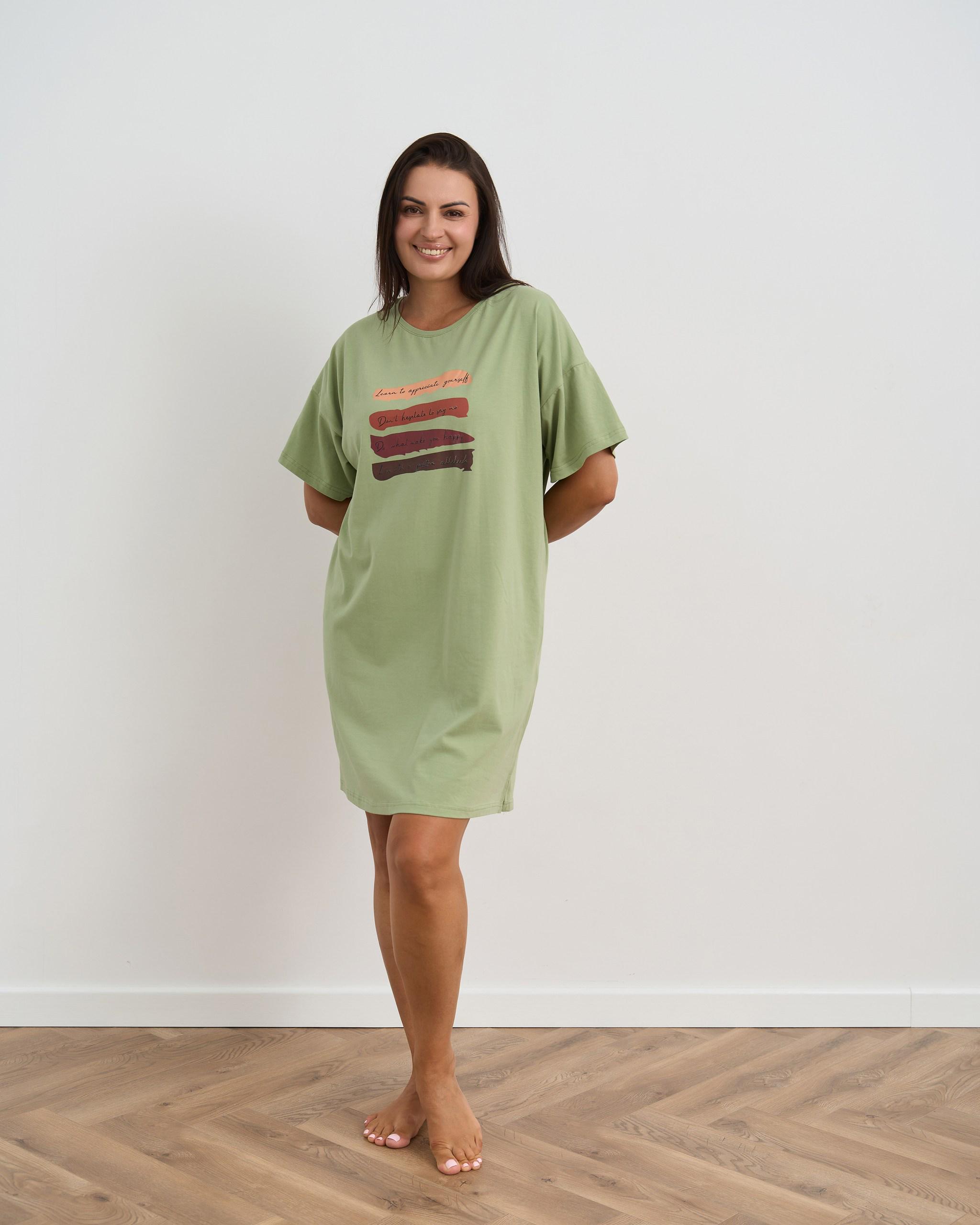 Туника батальная с коротким рукавом надписи 84324 4XL Хаки