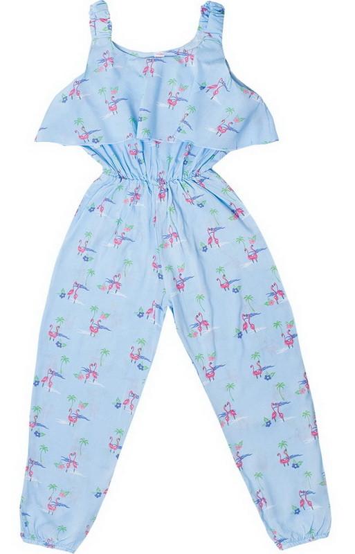 Комбинезон детский хлопковый для девочки Gabbi Лето 110 см Голубой (11572) Комбинезон детский хлопковый для девочки Gabbi Лето 110 см Голубой (11572)