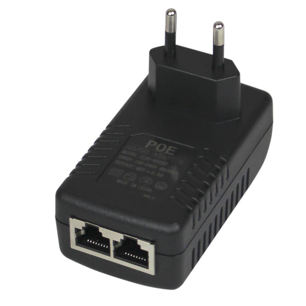 Инжектор PoE GreenVision 48 В 0,5 А 110–240 В для IP-камер и Wi-Fi устройств