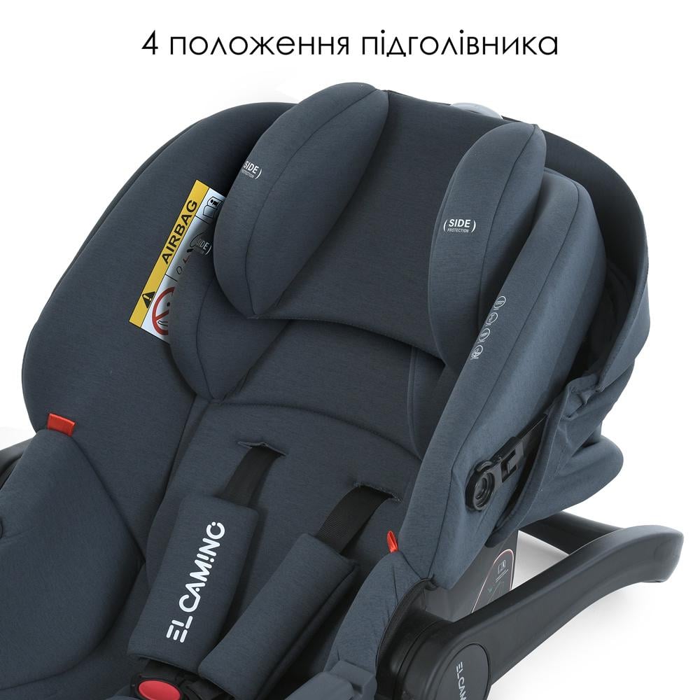 Автокрісло ME 1186 i-KEEP Melange Midnight Gray (ME 1186) - фото 11