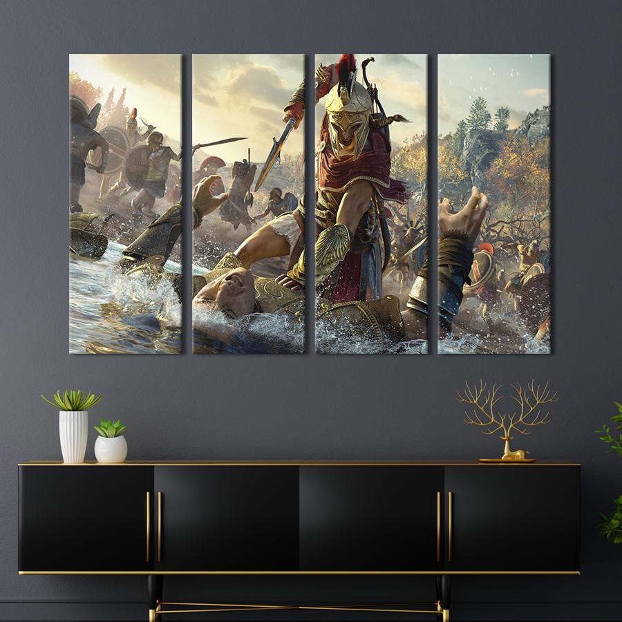 Картина на холсте Алексиос - персонаж Assassin's Creed: Odyssey 149x93 см (1496-41)