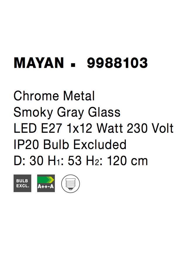 Подвесной светильник Nova Luce Mayan (9988103) - фото 6