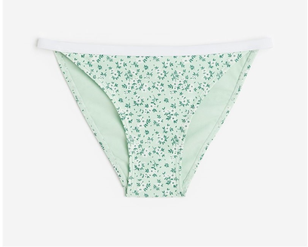 Купальные трусики H&M 27449 Цветы р. 36 Зеленый