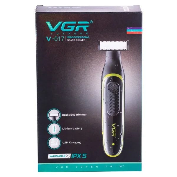 Тример акумуляторний VGR V-017 з 3-ма насадками Чорний (30067206) - фото 9