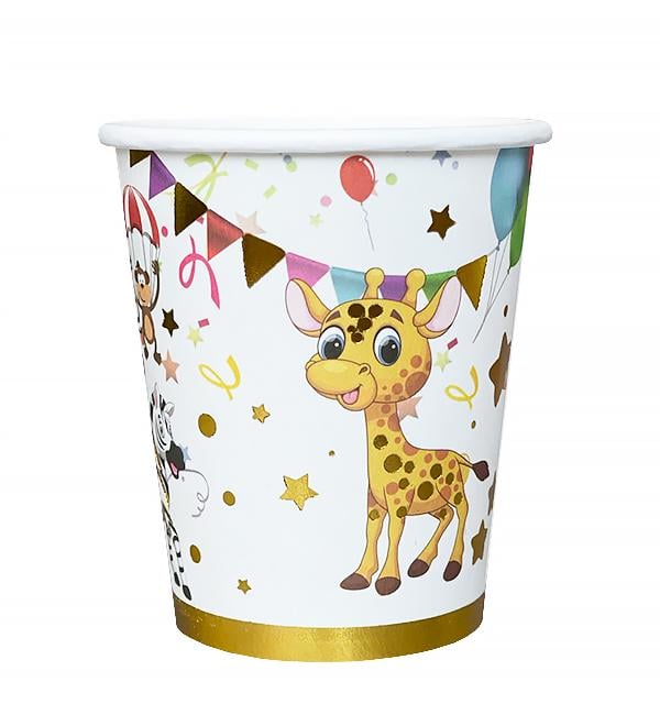 Паперові стакани Звірі 230 мл 10 шт. (1353861)